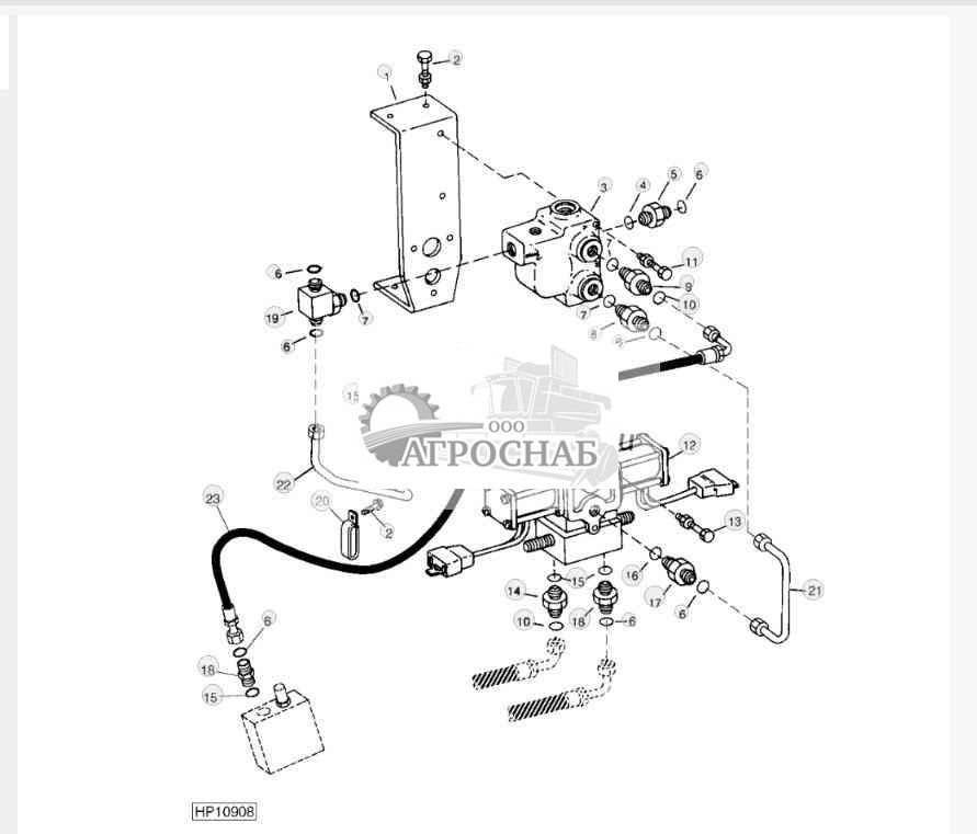 Leveling Solenoid Valve And Flow Divider (Sidehill) 9550SH (695701 